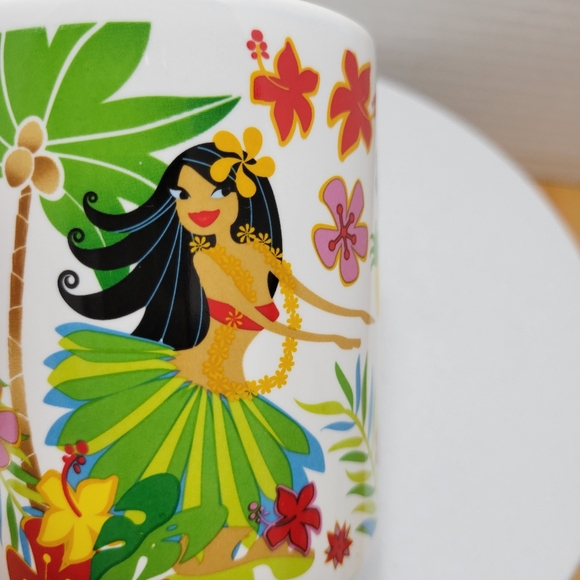 Island Hula Honeys Hawaiian luau coffee mug hula dancers cup - Picture 10 of 12